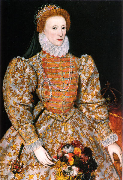 Elizabeth I, the Darnley portrait (1575) in which Elizabeth is portrayed with her eternal 'Mask of Youth'