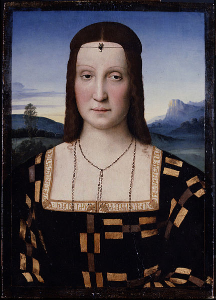 Raphael's portrait of Elizabetta Gonzaga (1504-5)